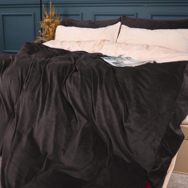 Фото - Комплект постільної білизни MirSon Велюр Winter Frost 28-0004 + 28-0003 Kohleria Velvet 2х160х220 (2200004008660)