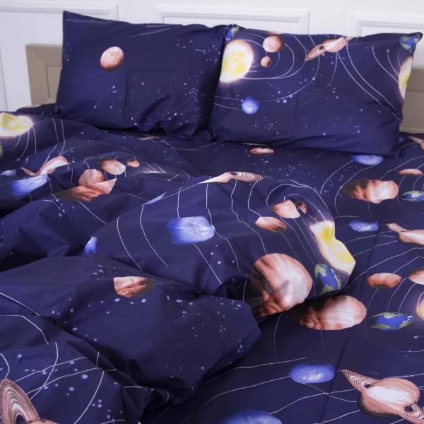 Фото - Комплект постельного белья MirSon 22-1282-1 Night Space 143х210 (2200004109541)