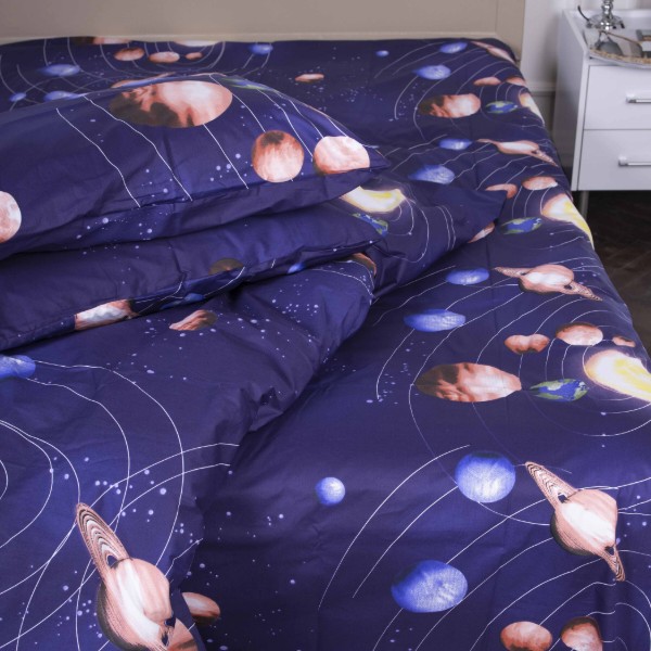 Фото - Комплект постельного белья MirSon 22-1282-1 Night Space 143х210 (2200004109541)
