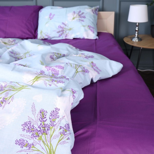 Фото - Комплект постільної білизни MirSon Бязь 17-0130 Lavender sea 2х160х220 см (2200001705593)