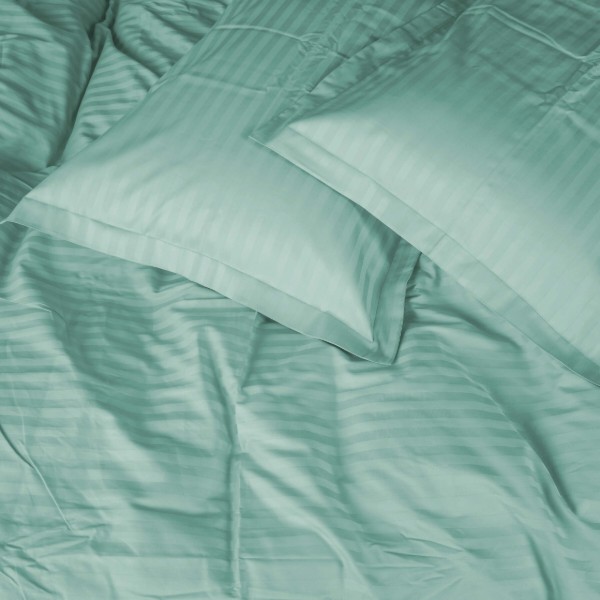 Фото - Комплект постільної білизни MirSon Royal Soft Stripe 30-0013 Azure 2x160x220 (2200008073541)