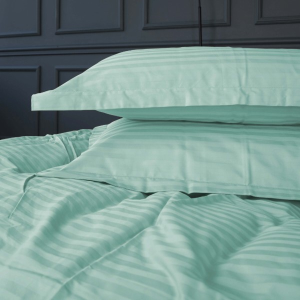 Фото - Комплект постільної білизни MirSon Royal Soft Stripe 30-0013 Azure 2x160x220 (2200008073541)