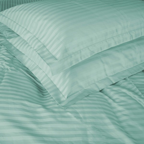 Фото - Комплект постільної білизни MirSon Royal Soft Stripe 30-0013 Azure 2x160x220 (2200008073541)