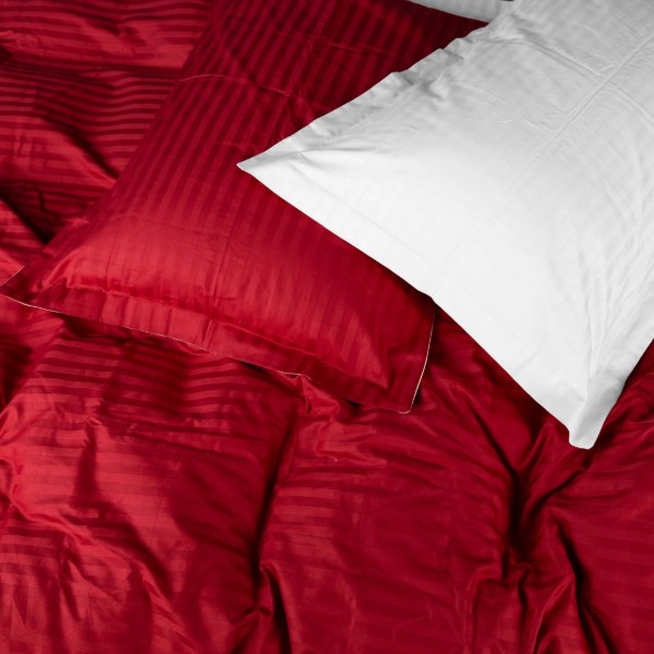 Фото - Комплект постельного белья MirSon Satin Stripe 30-0018 +30-0001 Feinarina 160х220 см (2200005263679)
