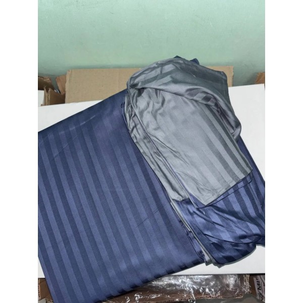 Фото - Комплект постельного белья MirSon Satin Stripe 30-0020 +30-0011 Sumburey 160х220 см (2200005265079)