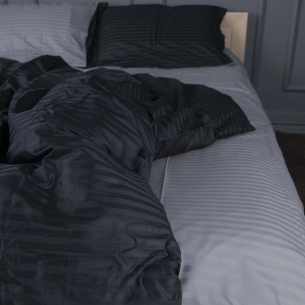 Фото - Комплект постельного белья MirSon Satin Stripe 30-0021 +30-0012 Yamindi 160х220 см (2200005268070)