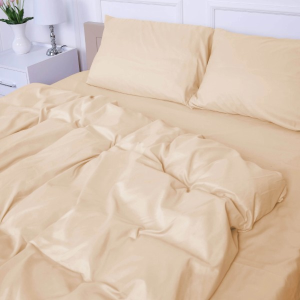 Фото - Комплект постільної білизни MirSon №12-0712 Vanila Mikrosatin Premium Однотонний 2 x 160 x 220 см (2200007229116)