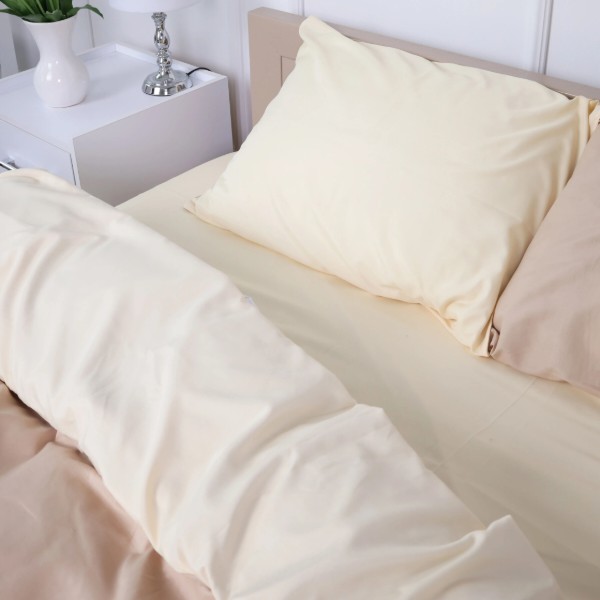 Фото - Комплект постільної білизни MirSon Temisas (12-0712 + 15-1214) Mikrosatin Premium Двусторонній 2x160x220 см (2200007249541)