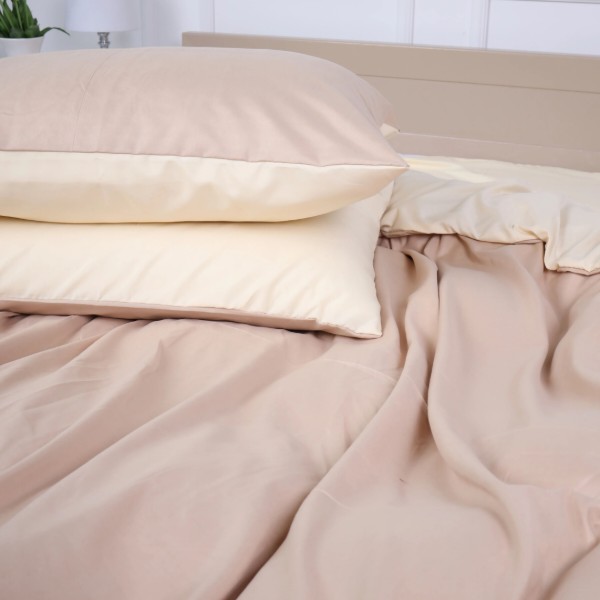 Фото - Комплект постільної білизни MirSon Temisas (12-0712 + 15-1214) Mikrosatin Premium Двусторонній 2x160x220 см (2200007249541)
