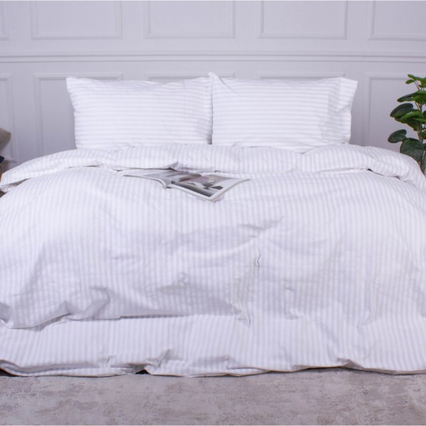 Фото - Комплект постельного белья MirSon 160 x 220 Ranforce Elite 17-0605 Stripe White Ранфорс (2200008053659)