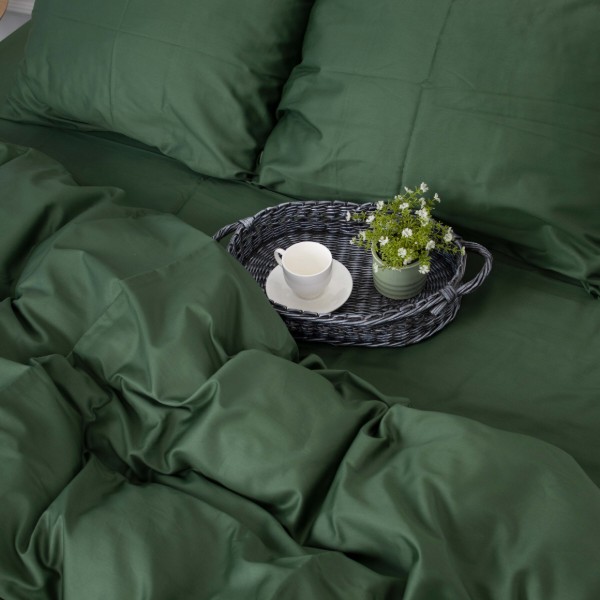 Фото - Комплект постельного белья MirSon Royal Soft 0844 Green Olive 2x143x210 (2200008069353)