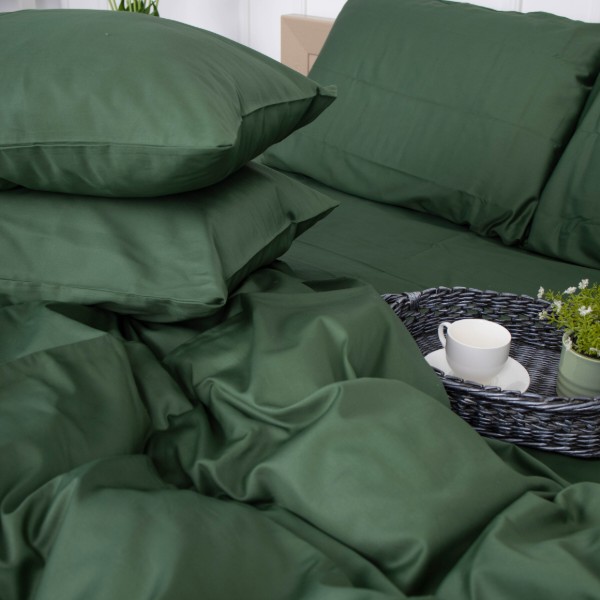 Фото - Комплект постельного белья MirSon Royal Soft 0844 Green Olive 2x143x210 (2200008069353)