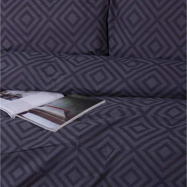 Фото - Комплект постельного белья MirSon Ranforce Elite 17-0625 Geometry Graphite 220х240 (2200008204754)