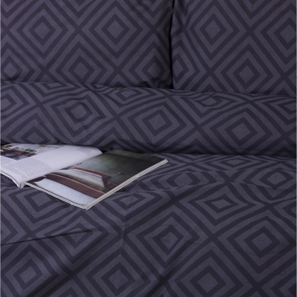 Фото - Комплект постільної білизни MirSon Ranforce Elite 17-0625 Geometry Graphite 2x160x220 см (2200008204808)
