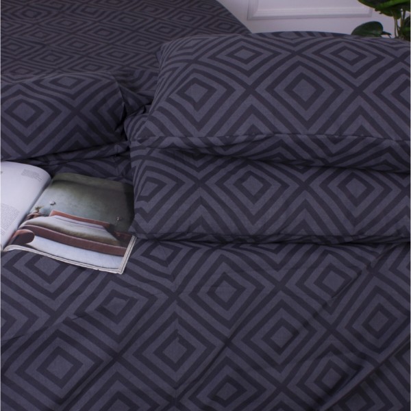 Фото - Комплект постільної білизни MirSon Ranforce Elite 17-0625 Geometry Graphite 2x160x220 см (2200008204808)