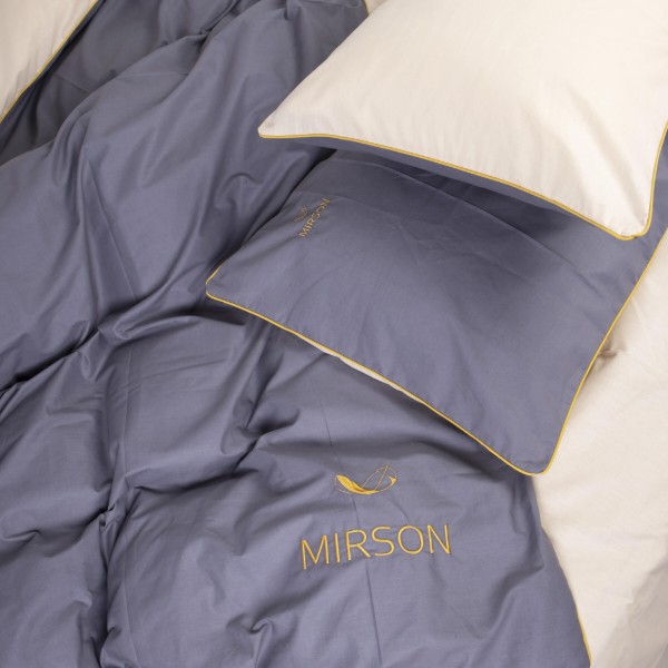 Фото - Комплект постельного белья MirSon Ranforce Elite Corner "Marco" (12-0712 + 16-5803) 2x160x220 см (2200008400699)