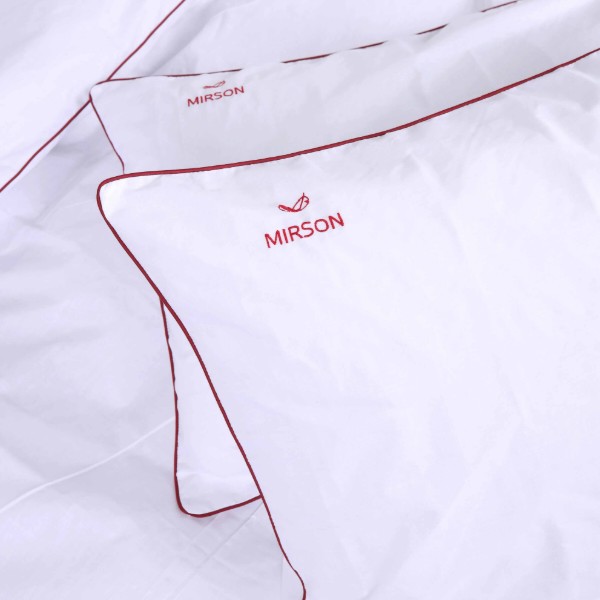 Фото - Комплект постільної білизни MirSon Ranforce Elite Corner 11-2107 "White" 160х220 см (2200008401443)