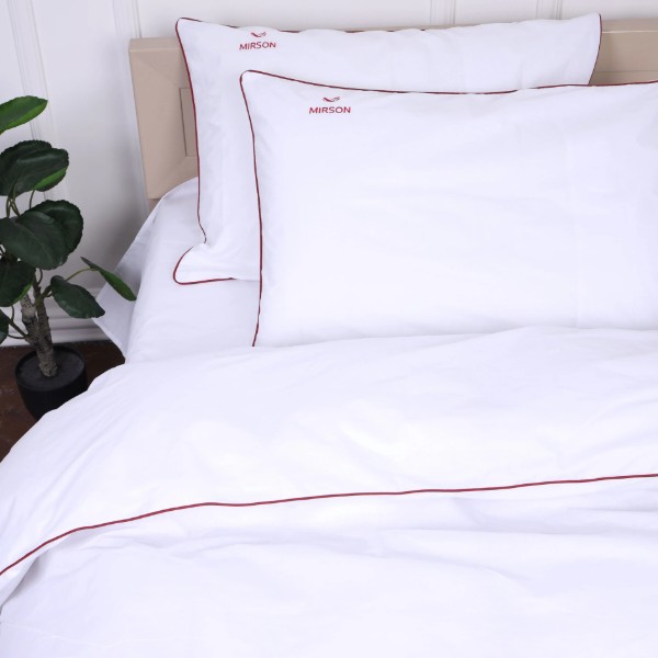Фото - Комплект постельного белья MirSon Ranforce Elite Corner 11-2107 White 2x160x220 см (2200008401467)