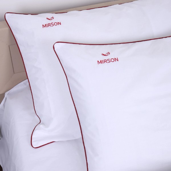 Фото - Комплект постельного белья MirSon Ranforce Elite Corner 11-2107 White 2x160x220 см (2200008401467)