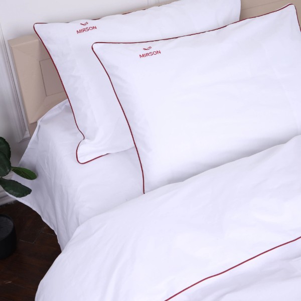 Фото - Комплект постельного белья MirSon Ranforce Elite Corner 11-2107 White 2x160x220 см (2200008401467)