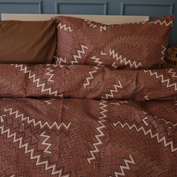 Фото - Комплект постельного белья MirSon 160х220 см Ranforce Elite 17-0631 Diamond Brown Ранфорс (2200008465810)