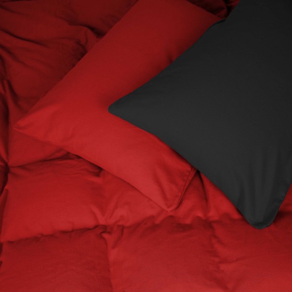 Фото - Комплект постельного белья MirSon 002-009 Black/Red 2x160x220 см (2200009656576)