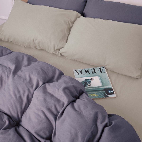 Фото - Комплект постельного белья MirSon 004-001 Cappuchino/Ash grey 2x160x220 см (2200009658501)