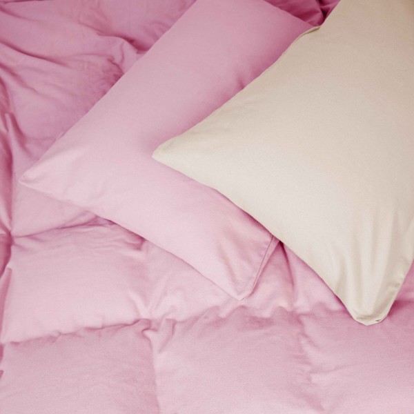 Фото - Комплект постільної білизни MirSon 007-008 Milk/Pink 2x160x220 см (2200009659959)