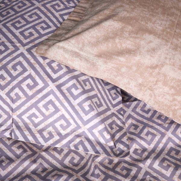 Фото - Комплект постельного белья MirSon 160х220 см 00-4 Geometry Beige Поплин (2200009702778)