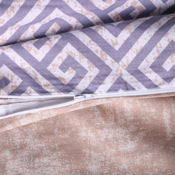 Фото - Комплект постельного белья MirSon 160х220 см 00-4 Geometry Beige Поплин (2200009702778)