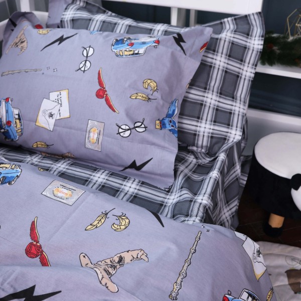 Фото - Комплект постільної білизни MirSon Poplin Line Kids 08 "Harry Potter" 160х220 (2200009719189)