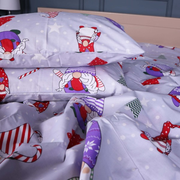 Фото - Комплект постільної білизни MirSon Бязь 17-0683 Holly Jolly 220х240 (2200010222869)