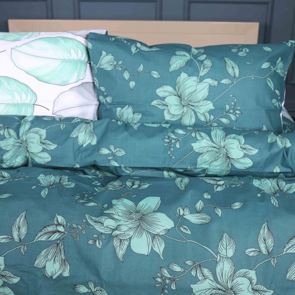Фото - Комплект постельного белья MirSon 160х220 см 17-0718 Emerald Foliage Ranforce Elite (2200010685275)