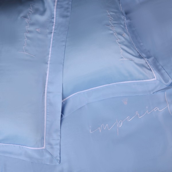 Фото - Комплект постельного белья MirSon Imperial Tencel №04 Blue 2 x 160 x 220 см (2200010754315)