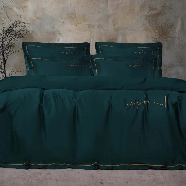 Фото - Комплект постельного белья MirSon Imperial Tencel №07 Emerald 160х220 см (2200010755725)