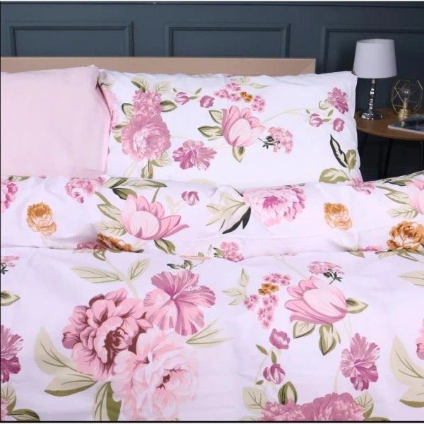 Фото - Комплект постельного белья MirSon Ranforce Elite 17-0726 Peony Whisper 160х220 (2200010772968)