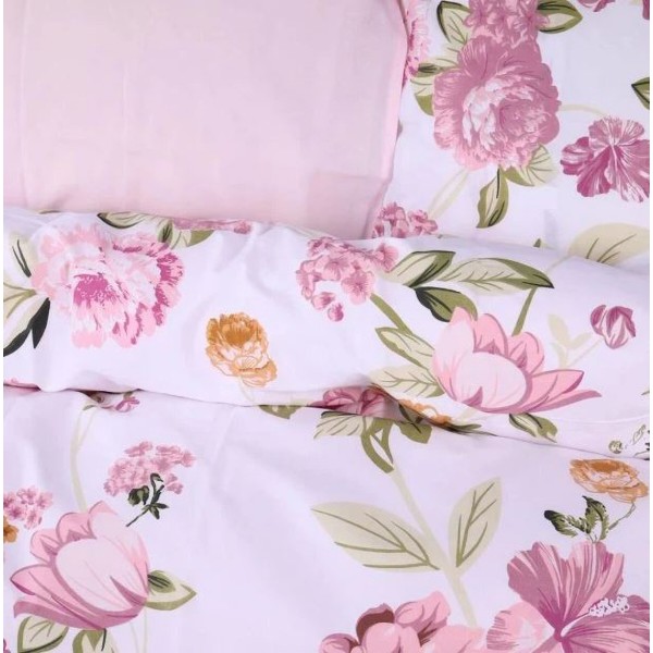 Фото - Комплект постельного белья MirSon Ranforce Elite 17-0726 Peony Whisper 160х220 (2200010772968)