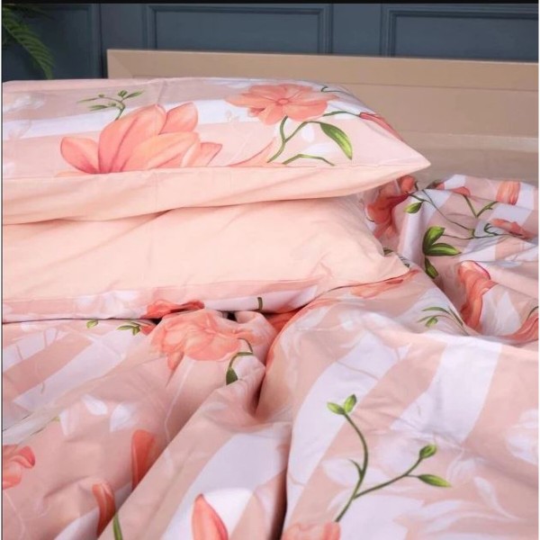 Фото - Комплект постільної білизни MirSon 143х210 см 17-0728 Peach Mist Бязь (2200010772623)