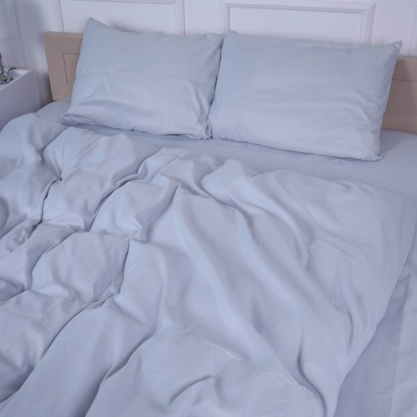 Фото - Комплект постельного белья MirSon King Size 220х240 см №14-4102 Glacier Gray Premium (2200010912258)