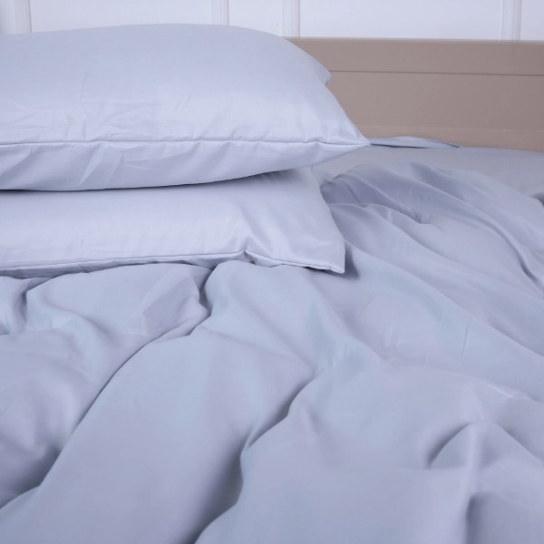 Фото - Комплект постельного белья MirSon King Size 220х240 см №14-4102 Glacier Gray Premium (2200010912258)
