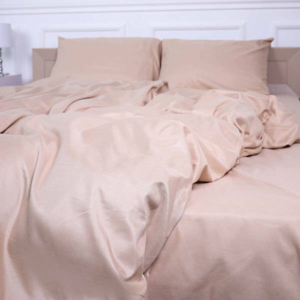 Фото - Комплект постельного белья MirSon King Size 220х240 см №15-1214 Warm Sand Premium (2200010912777)