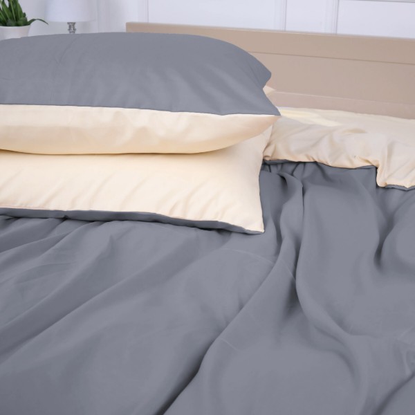 Фото - Комплект постельного белья MirSon King Size 220х240 см Cambarco 12-0712 + 19-0000 Premium (2200010923698)