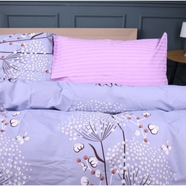 Фото - Комплект постельного белья MirSon Ranforce Elite 17-0760 Violet blossoms 160х220 (2200010936964)