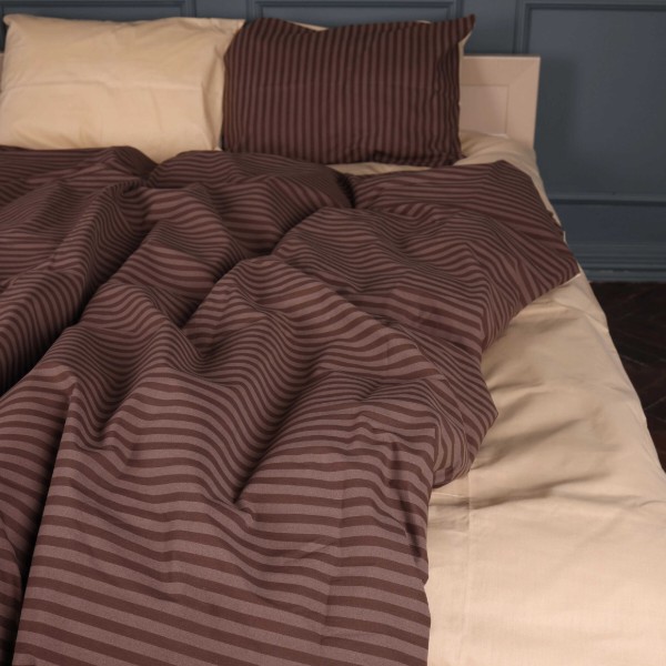 Фото - Комплект постільної білизни MirSon Ranforce Elite 17-0767 Elegant Stripes 160х220 (2200011018690)