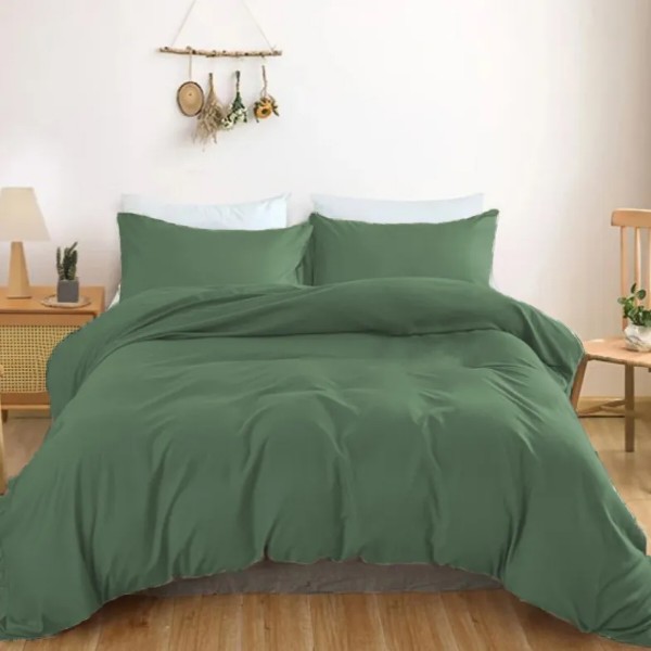 Фото - Комплект постільної білизни MirSon Satin Light Pro 10-017 Green Olive 160х220 (2200011023083)