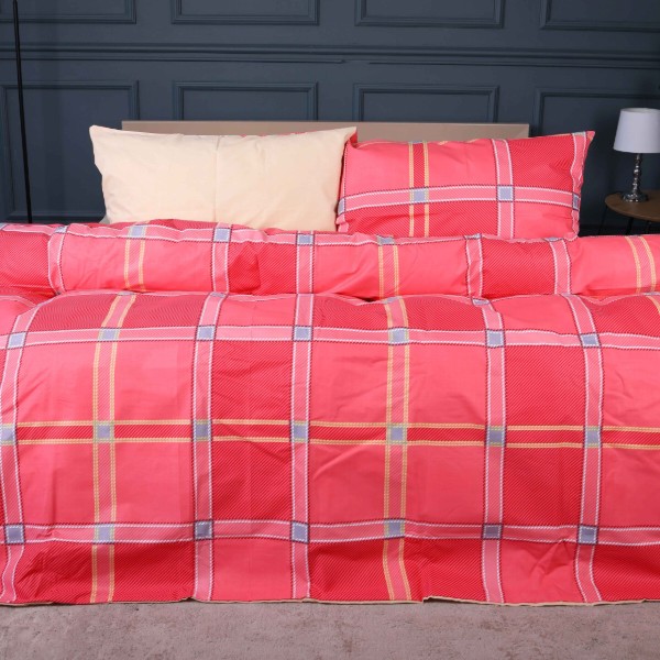 Фото - Комплект постельного белья MirSon Бязь 17-0783 Checkered Flame 160х220 (2200011274768)