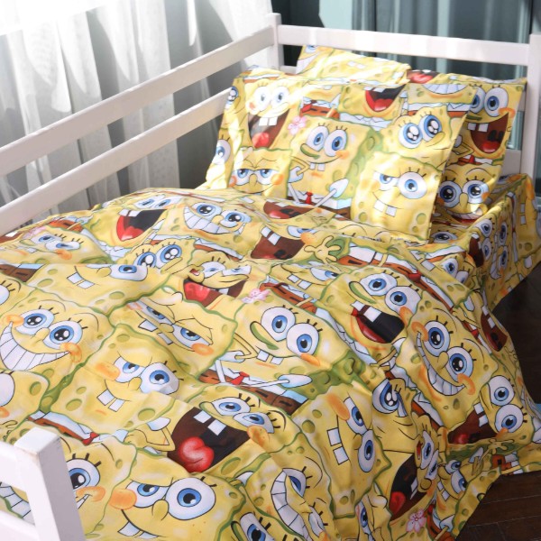 Фото - Комплект постельного белья MirSon Бязь 17-0804 Funny Sponge Bob 160х220 (2200011447353)