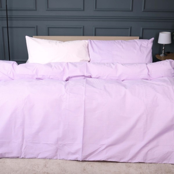 Фото - Комплект постельного белья MirSon Бязь 17-0807 Soft Stripe 160х220 (2200011455747)