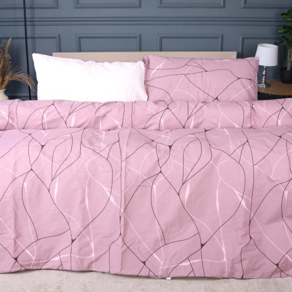 Фото - Комплект постельного белья MirSon Бязь 17-0810 Accents pink 160х220 (2200011494005)