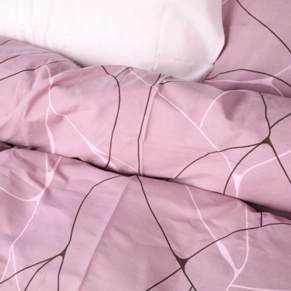 Фото - Комплект постельного белья MirSon Бязь 17-0810 Accents pink 160х220 (2200011494005)